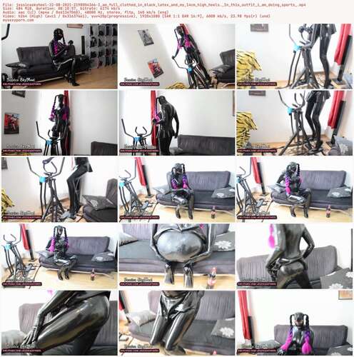 Jessicaskyheel - 22 08 2021 2198004366 - I Am Full Clothed In Black Latex And My 14Cm High Heels. In This Outfit I Am Doing Sports 1080p - Preview