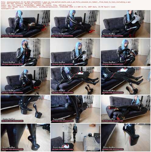 Jessicaskyheel - 31 10 2021 2261693024 - I Wear My Red Ballet Boots And I Am Fully Encased In Rubber From Head To Toes Including A 1080p - Preview