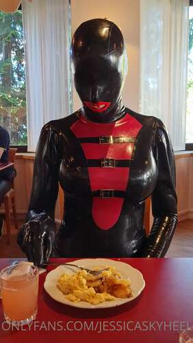 Jessicaskyheel – 13 05 2022 2454077769 – On My Last Trip I Went To A Hotel And Took Breakfast There. Like A Good Rubberdoll I Did 1920p - Cover