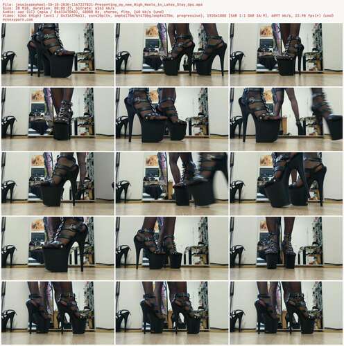 Jessicaskyheel - 30 10 2020 1167227821 - Presenting My New High Heels In Latex Stay Ups 1080p - Preview