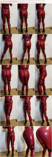 Jessicaskyheel - 16 01 2022 2331967940 - Today I Wear My Dark Red Latex Catsuit With A Leather Harness. You Will See Nice Ass Close 1920p - Preview