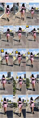 Jessicaskyheel - 16 06 2022 2490659652 - Watch Me Walking In My Purple Latexdress And Ankle Boots Outdoor Through The City Of Colog 1920p - Preview