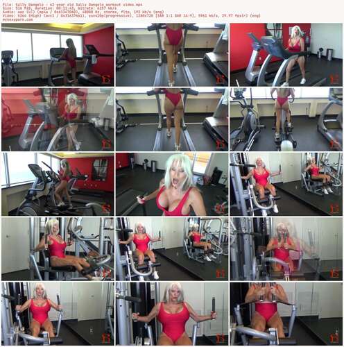 Sally Dangelo - 62 year old Sally Dangelo workout video 720p - Preview