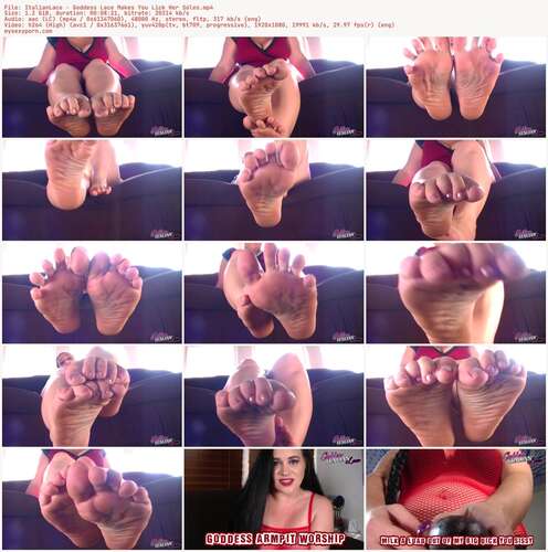 ItalianLace - Goddess Lace Makes You Lick Her Soles 1080p - Preview