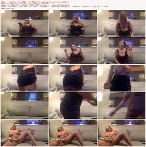 Joslynjane - 08 08 2020 665734595 - My Show Tonight If You Missed It 720p - Preview