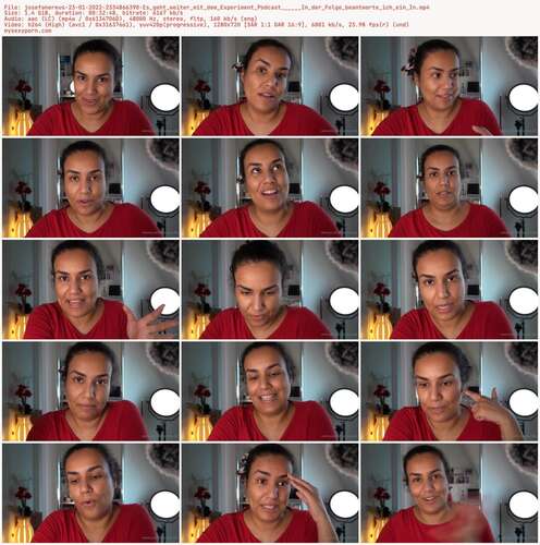 Josefanereus - 23 01 2022 2334866390 - Es Geht Weiter Mit Dem Experiment Podcast In Der Folge Beantworte Ich Ein In 720p - Preview