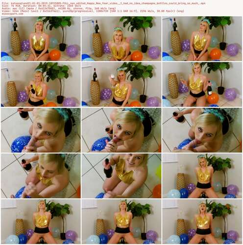 Kateengland21 - 01 01 2019 18925805 - Full Non Edited Happy New Year Video I Had No Idea Ch&Agne Bottles Could Bring So Much 720p - Preview