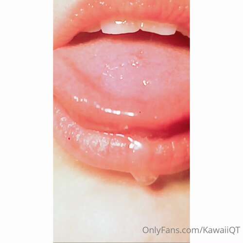 Kawaiiqt – 05 06 2020 395990981 – Slo Mo Promo Wet Mouth Detail 1080p - Cover