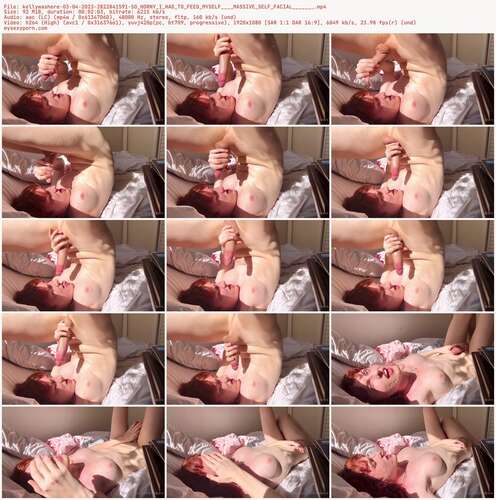 Kellywashere - 03 04 2023 2822841591 - So Horny I Had To Feed Myself Massive Self Facial 1080p - Preview