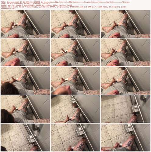 Justanicecock - 24 06 2021 2144211993 - Stroking My Big Cock At Starbucks Do You Think Anyone Heard Me Fini 1080p - Preview