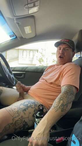 Justanicecock – 29 06 2022 2504573022 – On My Way To The Gym I Got So Worked Up I Had To Pull Over And Stroke My Fat Cock 1918p - Cover