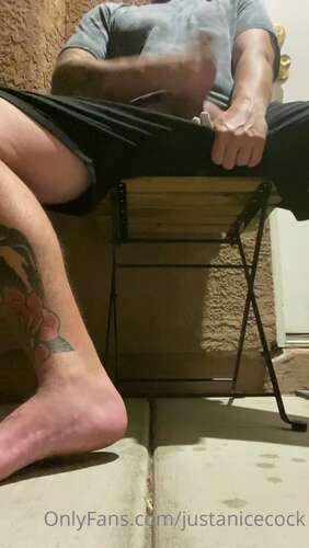 Justanicecock – 05 10 2022 2627852473 – Just Stroking My Big Cock On The Front Porch 1918p - Cover