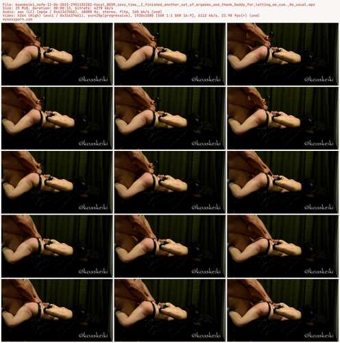 Koaskeiki Nsfw - 11 06 2023 2901102282 - Vocal Bdsm Sexy Time I Finished Another Set Of Orgasms And Thank Daddy For Letting Me Cum. He Usual 1080p - Preview