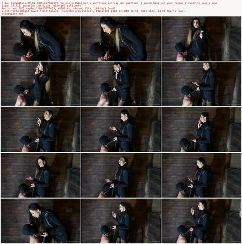 Ladymilana - 20 04 2020 247687372 - You Are Nothing But A Worthless Ashtray And Spittoon. I Would Have Cut Your Tongue Already To Keep Y 1080p - Preview