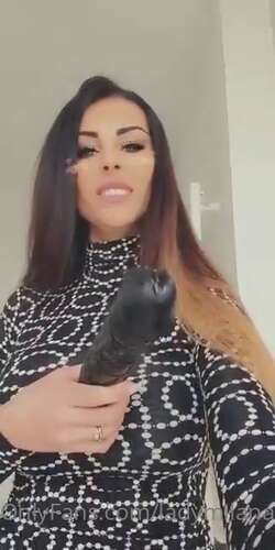 Ladymilana – 12 04 2020 228467848 – You Better Get Down On Your Knees And Start To Suck My Huge Dildo Paypig Goddess Worship Boot 640p - Cover