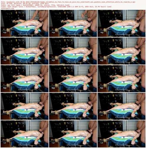 Koaskeiki Nsfw - 30 06 2023 2923181628 - Daddy Straddles My Face To Have Me Give His Underneath Man Goodies Some Attention While He Rewards M 1080p - Preview