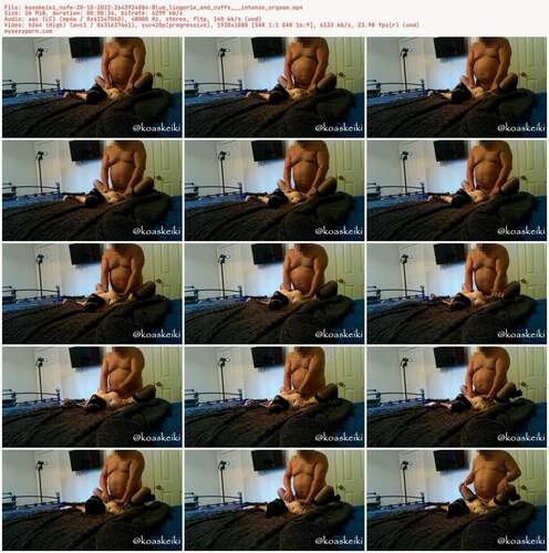 Koaskeiki Nsfw - 20 10 2022 2643924884 - Blue Lingerie And Cuffs Intense Orgasm 1080p - Preview