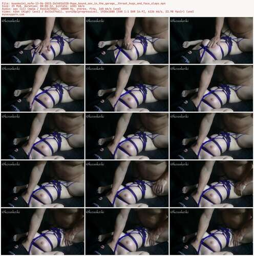Koaskeiki Nsfw - 13 06 2023 2634816328 - Rope Bound Sex In The Garage Throat Hugs And Face Slaps 1080p - Preview