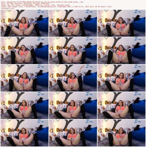 Laceybloom - 27 07 2020 600641462 - Watch Me Use My Glass Dildo In Knee High Socks 1080p - Preview
