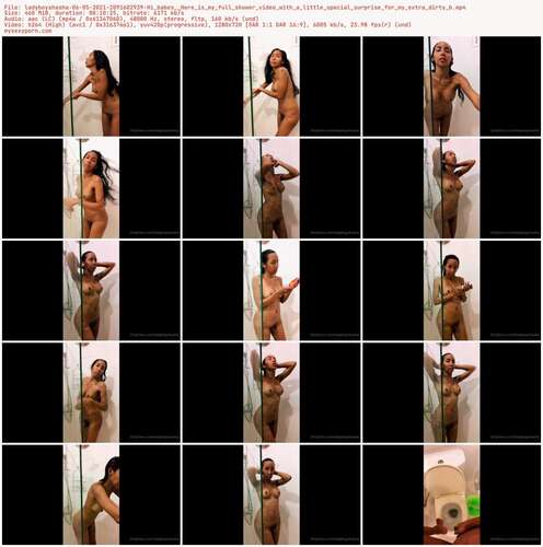 Ladyboyshasha - 06 05 2021 2091602939 - Hi Babes Here Is My Full Shower Video With A Little Special Surprise For My Extra Dirty B 720p - Preview