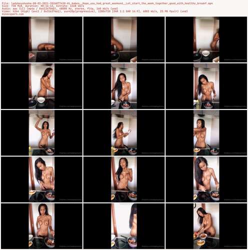 Ladyboyshasha - 08 02 2021 2026877420 - Hi Babes Hope You Had Great Weekend Let Start The Week Together Good With Healthy Breakf 720p - Preview