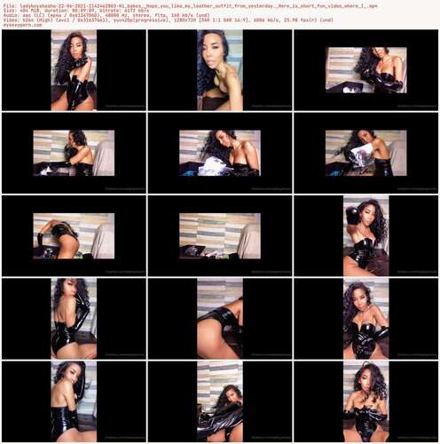 Ladyboyshasha - 22 06 2021 2142462803 - Hi Babes Hope You Like My Leather Outfit From Yesterday. Here Is Short Fun Video Where I 720p - Preview