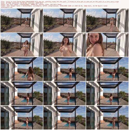 Lenia In Love - 20 01 2021 2004257890 - This Was Me Getting Ready For The Pool. I Tried To Also Get In And Out Of The Pool In A Very Sexy W 1080p - Preview