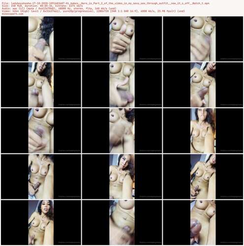 Ladyboyshasha - 17 10 2020 1091683687 - Hi Babes Here Is Part 2 Of The Video In My Sexy See Through Outfit Now It S Off Watch T 720p - Preview