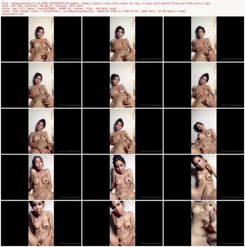 Ladyboyshasha - 11 11 2020 1235948979 - Hi Babes Today I Have A Sexy Solo Video For You I Play With Myself From Your Pov Until I 720p - Preview