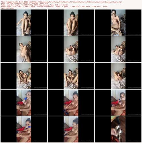 Ladyboyshasha - 26 11 2020 1326944111 - This One Is For All My Foot Lovers First Watch Me Put Lotion On My Feet And Legs And Get 720p - Preview