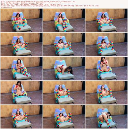 Xlilyflowersx - 2020 09 17 908796474 - Playing With Myself Outside In My Rainbow Socks. 480p - Preview