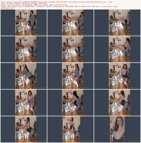 Lenia In Love - 18 12 2020 1473251633 - This Is Me Getting Ready To Work. But Somehow I Keep Being Distracted By You 1080p - Preview