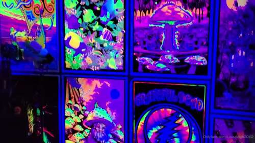Lauraleighxoxo – 25 04 2020 259950857 – Tour Of My Basement Blacklight Room With Sound Don T Make Fun Of Me For Being A Dork 1080p - Cover