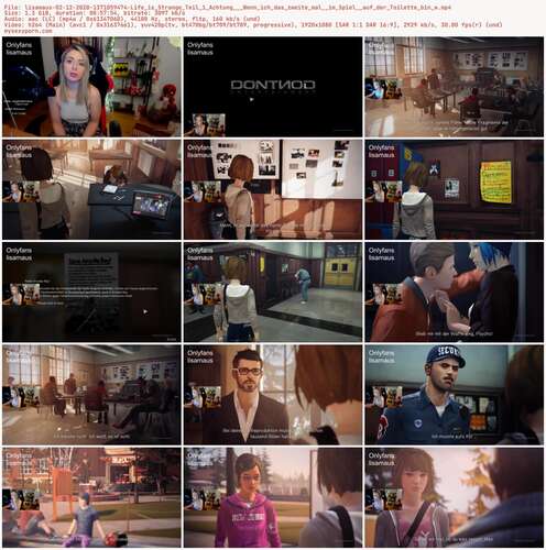 Lisamaus - 02 12 2020 1371059474 - Life Is Strange Teil 1 Achtung Wenn Ich Das Zweite Mal Im Spiel Auf Der Toilette Bin W 1080p - Preview