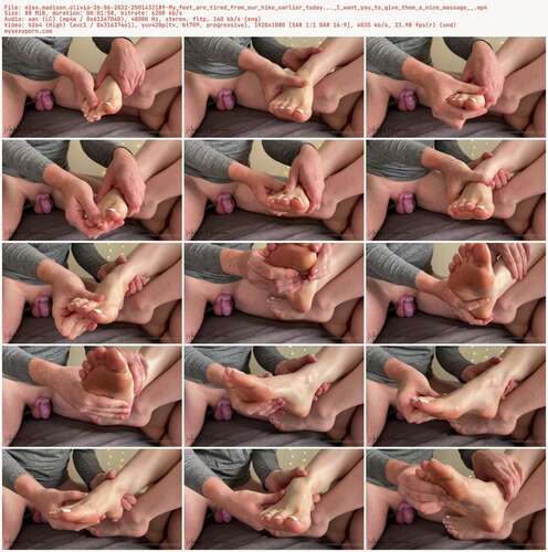 Miss.Madison.Olivia - 26 06 2022 2501432189 - My Feet Are Tired From Our Hike Earlier Today... I Want You To Give Them A Nice Massage 1080p - Preview