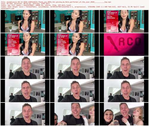 Mickbluexxx - 05 12 2020 1389648154 - Thank You Xrco For Giving Me Male Performer Of The Year 2020 Sup 886p - Preview