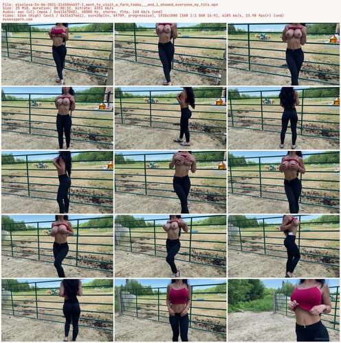 Misslexa - 24 06 2021 2145064657 - I Went To Visit A Farm Today And I Showed Everyone My Tits 1080p - Preview