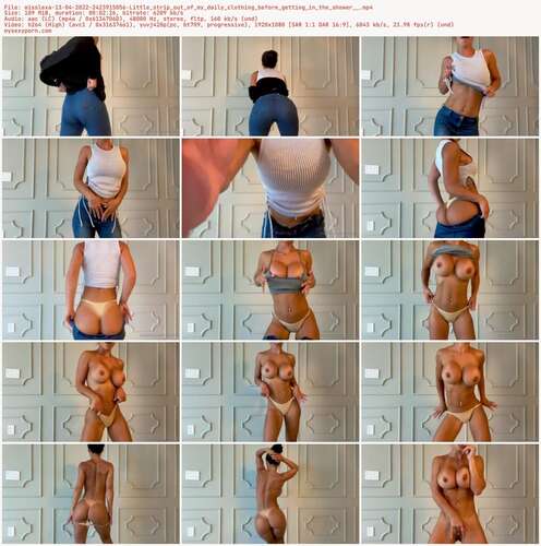Misslexa - 13 04 2022 2423915056 - Little Strip Out Of My Daily Clothing Before Getting In The Shower 1080p - Preview