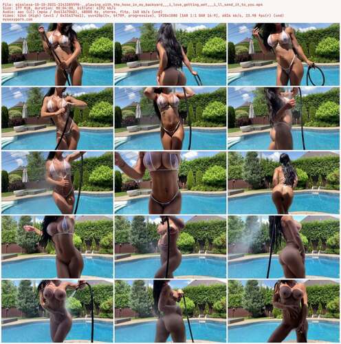 Misslexa - 10 10 2021 2243385590 - Playing With The Hose In My Backyard I Love Getting Wet I Ll Send It To You 1080p - Preview