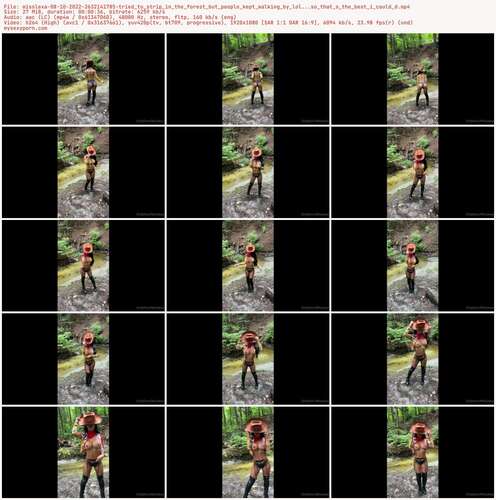Misslexa - 08 10 2022 2632141785 - Tried To Strip In The Forest But People Kept Walking By Lol...So That S The Best I Could D 1080p - Preview