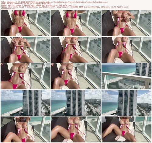 Misslexa - 10 07 2022 2517370290 - My Sweaty Body On The Balcony In Front Of Hundreds Of Other Balconies 986p - Preview