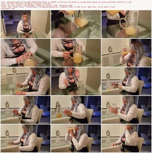 Missscarlett25 - 21 01 2022 2337319546 28 Fl Oz 828Ml Of German Cum Drank In A Huge Stein Glass In A Sexy Secretary Outfit As R 720p - Preview