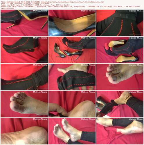 Mistressrihana1 - 05 05 2022 2445251886 - Come On Dogs Lick Clean And Worship My Heels 4.53 Minutes Video 1080p - Preview