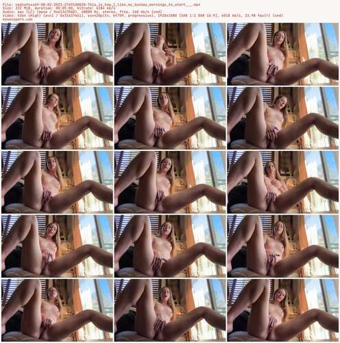 Nadiafoxx69 - 08 02 2023 2769100820 - This Is How I Like My Sunday Mornings To Start 1080p - Preview
