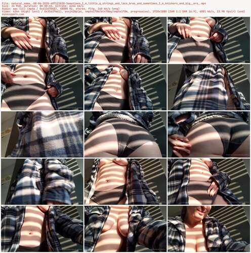 Natural Emma - 08 06 2020 407123830 - Sometimes I M Little G Strings And Lace Bras And Sometimes I M Knickers And Big Ers 1080p - Preview