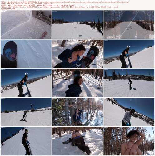 Nikkieliot - 16 12 2019 105570926 - Check Out My Snow Bunny Video From The End Of My First Season Of Snowboarding Ever This 720p - Preview