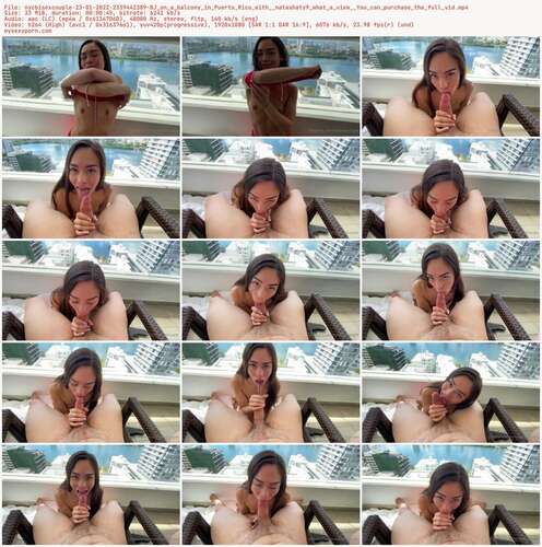 Nycbisexcouple - 23 01 2022 2339442389 - Bj On A Balcony In Puerto Rico With Natashaty9 What A View You Can Purchase The Full Vid 1080p - Preview