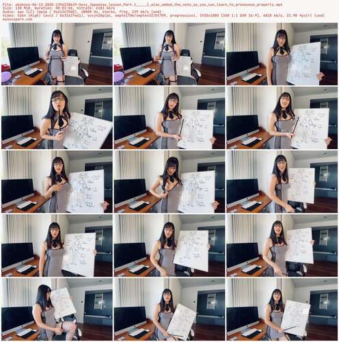 Obokozu - 06 12 2020 1396238639 - Sexy Japanese Lesson Part.1 I Also Added The Note So You Can Learn To Pronounce Properly 1080p - Preview
