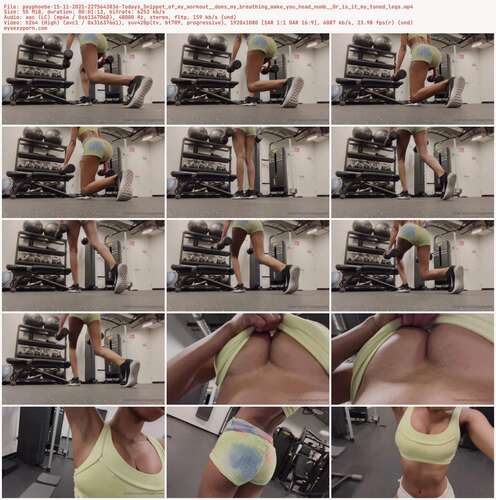 Payphoebe - 15 11 2021 2275643836 - Todays Snippet Of My Workout Does My Breathing Make You Head Numb Or Is It My Toned Legs 1080p - Preview