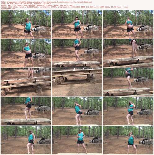 Preggomilky - 19160876 - Video Showing Off My Big Round 9 Month Belly Is The Forest Some 1080p - Preview